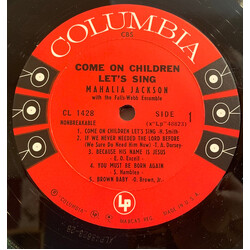 Mahalia Jackson Come On Children, Let's Sing Vinyl LP USED