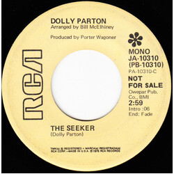 Dolly Parton The Seeker / Love With Feeling USED VINYL 7INCH 45 RPM SINGLE PROMO MONO