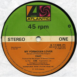 Chic My Forbidden Lover USED VINYL 12INCH 45 RPM