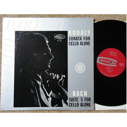Aldo Parisot Kodaly Sonata For Cello Alone / Bach Suite #5 For Cello Alone Vinyl LP USED