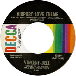 Vinnie Bell Airport Love Theme / Marilyn's Theme VINYL 7" USED