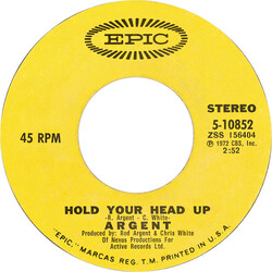 Argent Hold Your Head Up USED VINYL 7INCH 45 RPM SINGLE