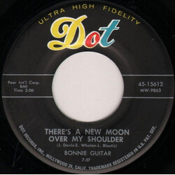 Bonnie Guitar There's A New Moon Over My Shoulder USED VINYL 7INCH SINGLE 45 RPM