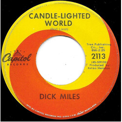 Dick Miles (3) Candle-Lighted World / The Last Goodbye USED VINYL 7INCH 45 RPM