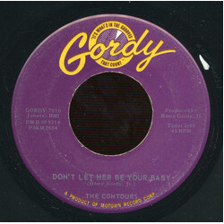 The Contours Don't Let Her Be Your Baby USED VINYL 7INCH SINGLE 45 RPM