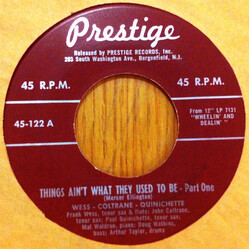 Frank Wess / John Coltrane / Paul Quinichette Things Ain't What They Used To Be USED VINYL 7INCH 45 RPM