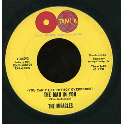 The Miracles (You Can't Let The Boy Overpower) The Man In You USED VINYL 7INCH 45 RPM SINGLE