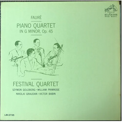 Gabriel Fauré Piano Quartet In G Minor, Op. 45 Vinyl LP USED
