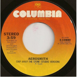 Aerosmith Chip Away The Stone VINYL 7" USED