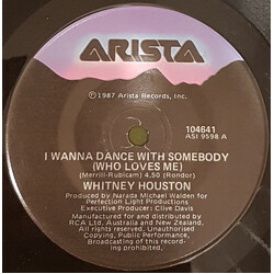 Whitney Houston I Wanna Dance With Somebody (Who Loves Me) USED VINYL 7INCH 45 RPM SINGLE