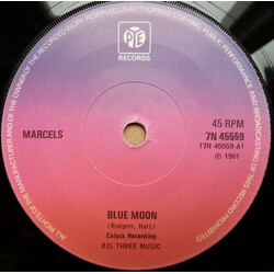 The Marcels / Big Dee Irwin Blue Moon / Swinging On A Star USED VINYL 7INCH