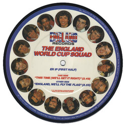 The England World Cup Squad This Time (We'll Get It Right) USED VINYL 7INCH 45 RPM SINGLE PICTURE DISC