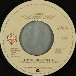 Prince Little Red Corvette USED VINYL 7INCH 45 RPM SINGLE