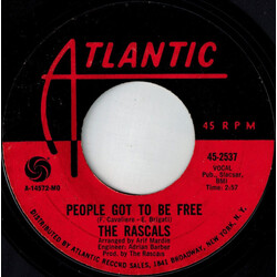The Rascals People Got To Be Free USED VINYL 7INCH 45 RPM STYRENE