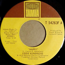 Eddie Kendricks Happy / Deep And Quiet Love USED VINYL 7INCH SINGLE