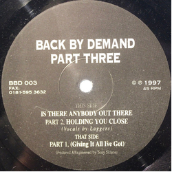 Back By Demand Part Three Vinyl 12" USED