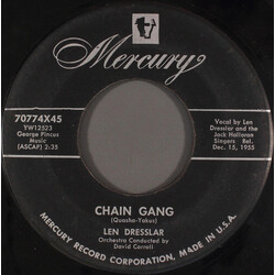 Len Dresslar Chain Gang USED VINYL 7INCH 45 RPM SINGLE
