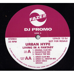 Urban Hype Living In A Fantasy USED VINYL 12INCH PROMO 33 S RPM
