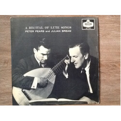 Peter Pears / Julian Bream A Recital Of Lute Songs Vinyl LP USED