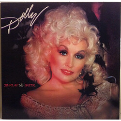 Dolly Parton Burlap & Satin Vinyl LP USED