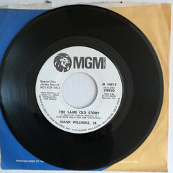 Hank Williams Jr. The Same Old Story USED VINYL 7INCH 45 RPM SINGLE PROMO STEREO
