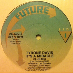 Tyrone Davis It's A Miracle USED VINYL 12INCH 33 S RPM