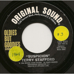 Terry Stafford / The Dreamlovers Suspicion / When We Get Married USED VINYL 7INCH 45 RPM SINGLE