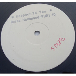 Beres Hammond Respect To You USED VINYL 12INCH 45 RPM PROMO WHITE LABEL