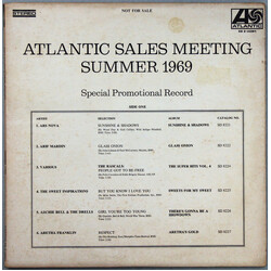 Various Atlantic Sales Meeting Summer 1969 Vinyl LP USED