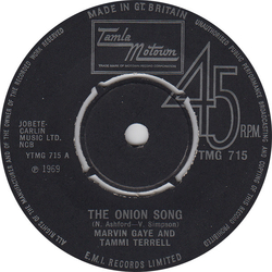 Marvin Gaye / Tammi Terrell The Onion Song VINYL 7" USED