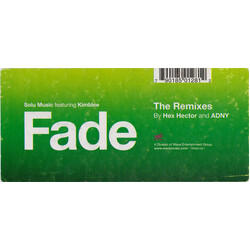 Solu Music / Kimblee Fade (The Remixes By Hex Hector And ADNY) USED VINYL 12INCH 45 RPM 33 S RPM