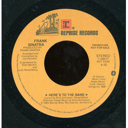 Frank Sinatra Here's To The Band USED VINYL 7INCH 45 RPM SINGLE PROMO
