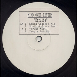 Mind Over Rhythm Erzulie USED VINYL 12INCH 33 S RPM PROMO WHITE LABEL
