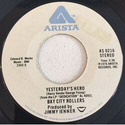 Bay City Rollers Yesterday's Hero USED VINYL 7INCH 45 RPM SINGLE