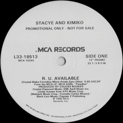 Stacye And Kimiko R.U. Available USED VINYL 12INCH 33 S RPM PROMO