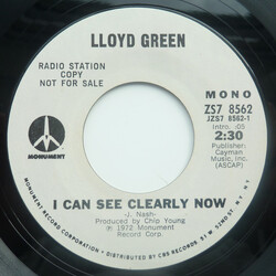 Lloyd Green I Can See Clearly Now USED VINYL 7INCH 45 RPM PROMO