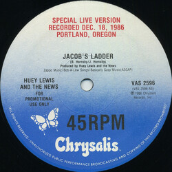 Huey Lewis & The News Jacob's Ladder (Special Live Version) USED VINYL 12INCH PROMO 45 RPM