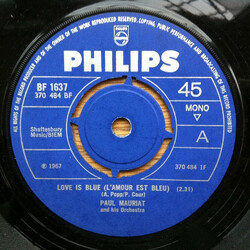 Paul Mauriat And His Orchestra Love Is Blue (L'Amour Est Bleu) Vinyl 7" USED