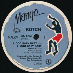 Kotch Ooo Baby Baby USED VINYL 12INCH 45 RPM SINGLE