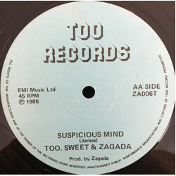 Too Sweet (3) / Zagada / Ben E. Stick Suspicious Mind / And Even If Its A Lie USED VINYL 12INCH 45 RPM