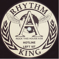 Hotline Rock This House USED VINYL 12INCH 45 RPM STEREO