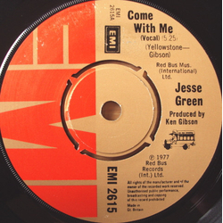 Jesse Green Come With Me Vinyl 7" USED