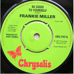 Frankie Miller Be Good To Yourself VINYL 7" USED