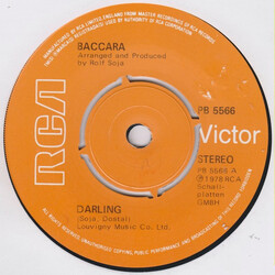 Baccara Darling USED VINYL 7INCH 45 RPM STEREO