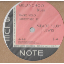 Meade "Lux" Lewis Melancholy / Solitude USED VINYL 12INCH 33 S RPM LIMITED EDITION REISSUE