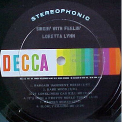 Loretta Lynn Singin' With Feelin' Vinyl LP USED
