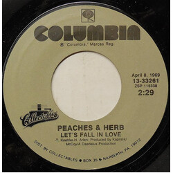 Peaches & Herb Let's Fall In Love USED VINYL 7INCH 45 RPM SINGLE REISSUE