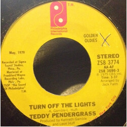 Teddy Pendergrass Turn Off The Lights / Close The Door USED VINYL 7INCH 45 RPM REISSUE