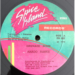 Nardo Ranks Grenade Bomb USED VINYL 12INCH 45 RPM