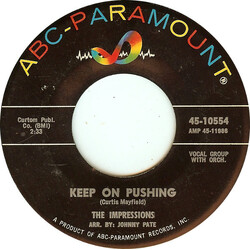 The Impressions Keep On Pushing / I Love You (Yeah) USED VINYL 7INCH 45 RPM SINGLE